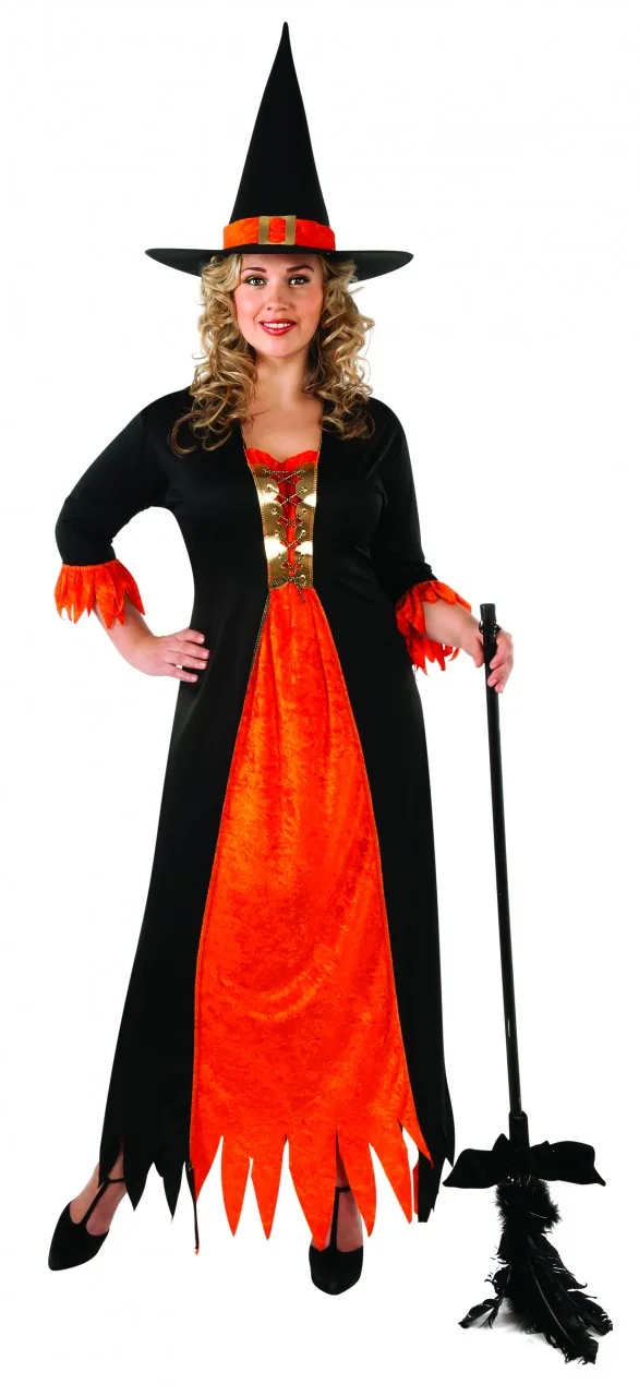 The Classic Storybook Witch in Black and Orange